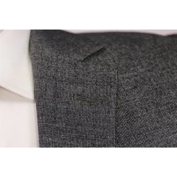 Richard James Gray/Black Tic Woven 2-Btn Slim Fit Wool Suit 36S - Picture 5 of 10